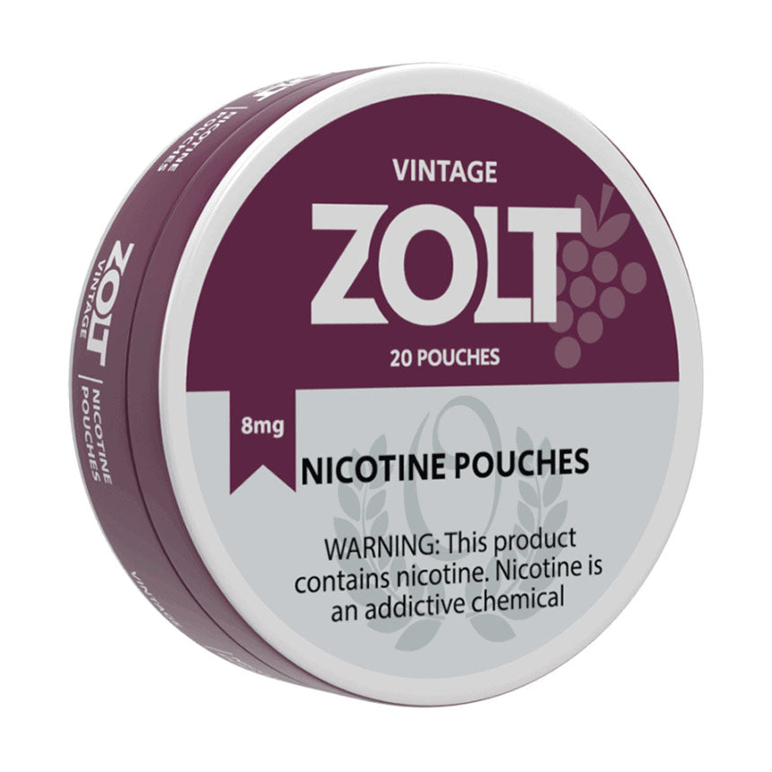 Tin of ZOLT nicotine pouches in Vintage flavor