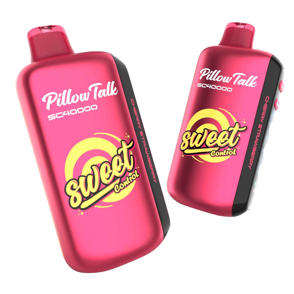 Two pink Pillow Talk SC40000 vapes