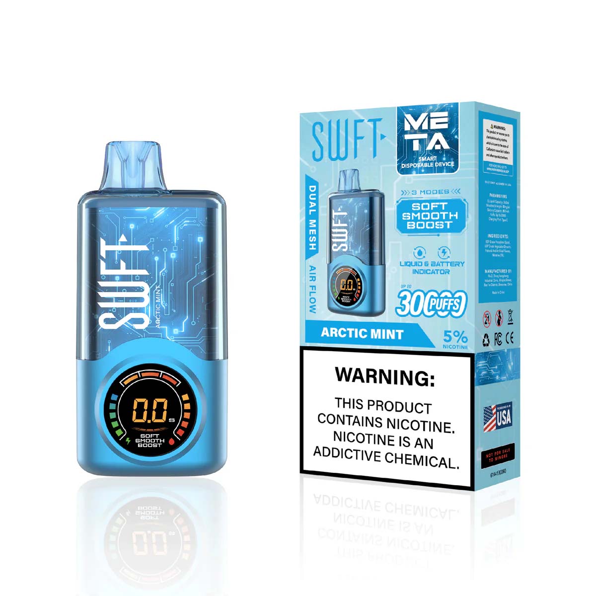 SWFT Meta vape in Arctic Mint flavor