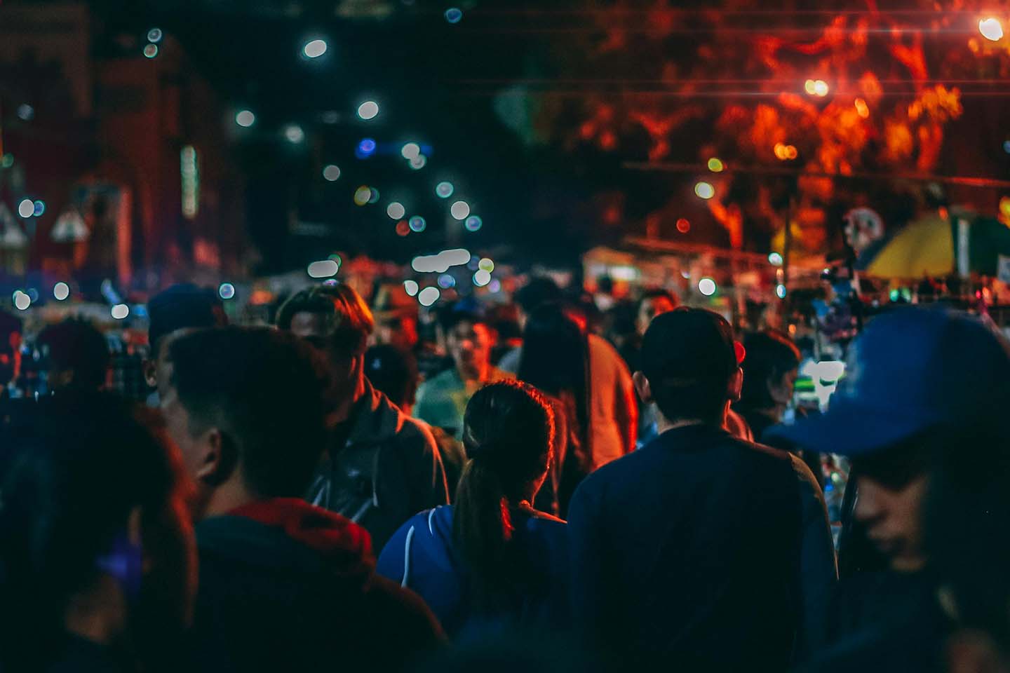 People at a market